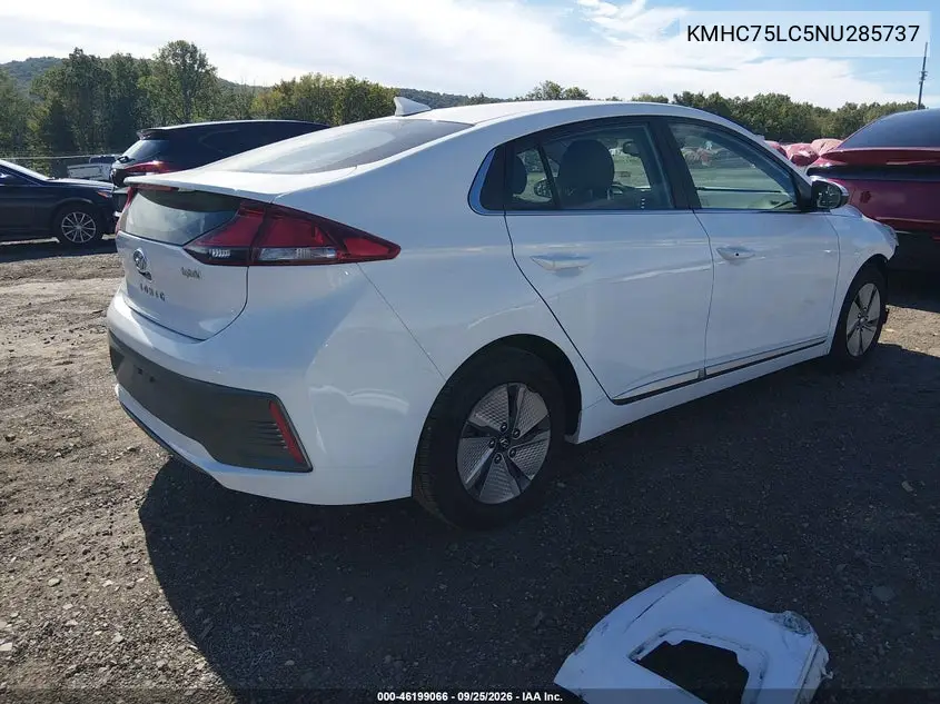 2022 HYUNDAI IONIQ VIN KMHC75LC5NU285737 — фото 4