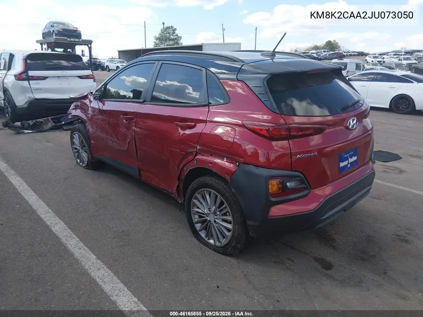 2018 HYUNDAI KONA VIN KM8K2CAA2JU073050 — фото 3