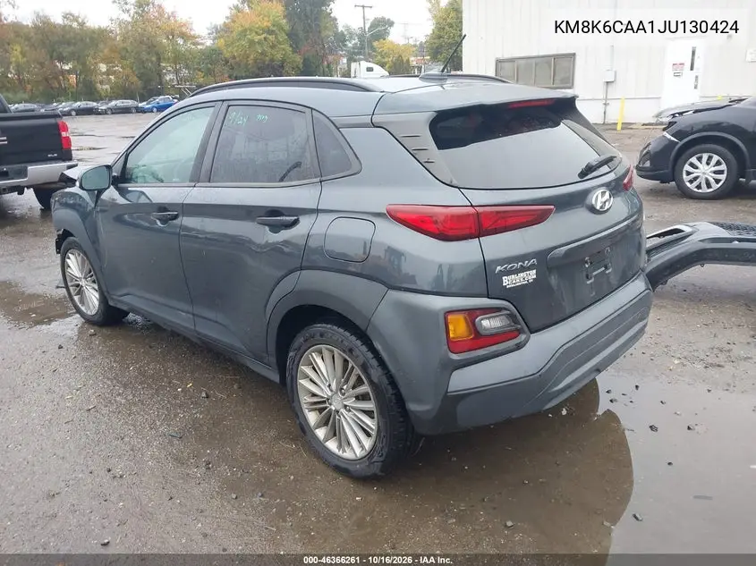 HYUNDAI KONA 2018, VIN KM8K6CAA1JU130424