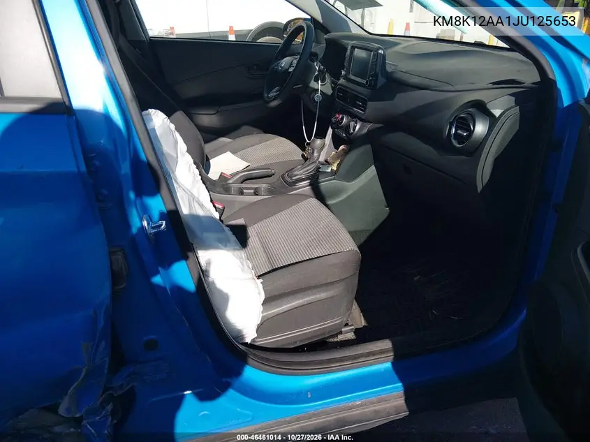 HYUNDAI KONA 2018, VIN KM8K12AA1JU125653