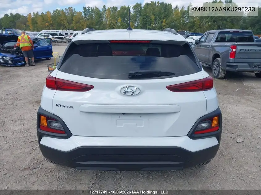 2019 HYUNDAI KONA VIN KM8K12AA9KU296233 — фото 17