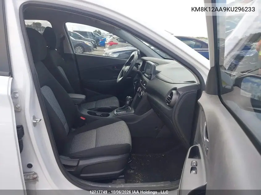 2019 HYUNDAI KONA VIN KM8K12AA9KU296233 — фото 5