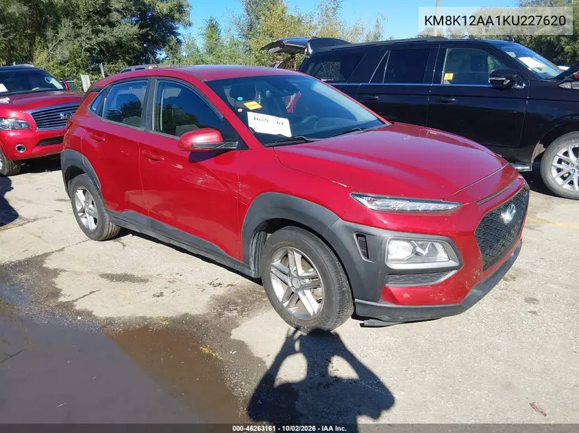 HYUNDAI KONA 2019, VIN KM8K12AA1KU227620