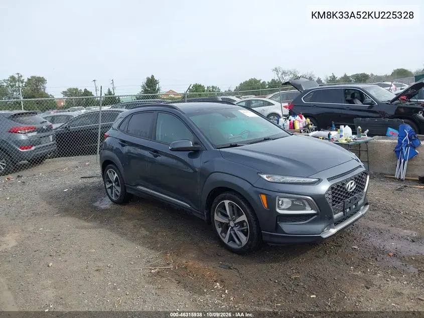 HYUNDAI KONA 2019, VIN KM8K33A52KU225328