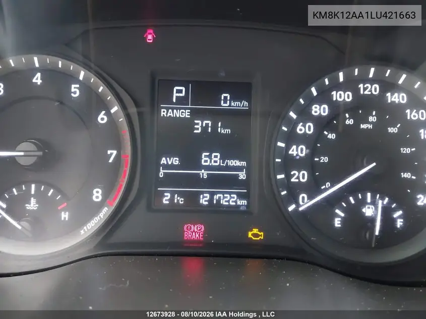 2020 HYUNDAI KONA VIN KM8K12AA1LU421663 — фото 15