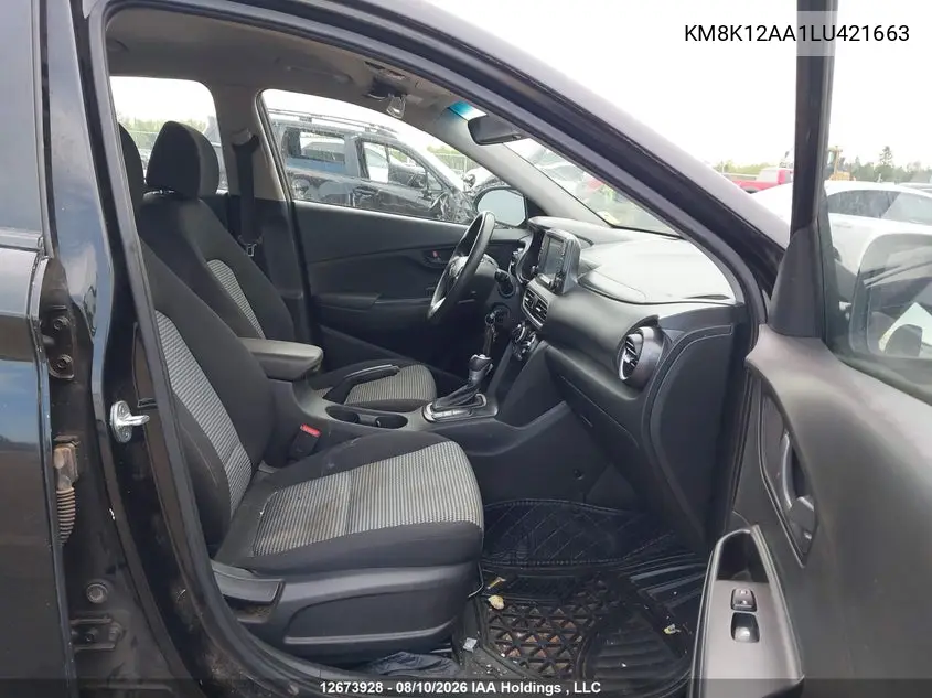 2020 HYUNDAI KONA VIN KM8K12AA1LU421663 — фото 5