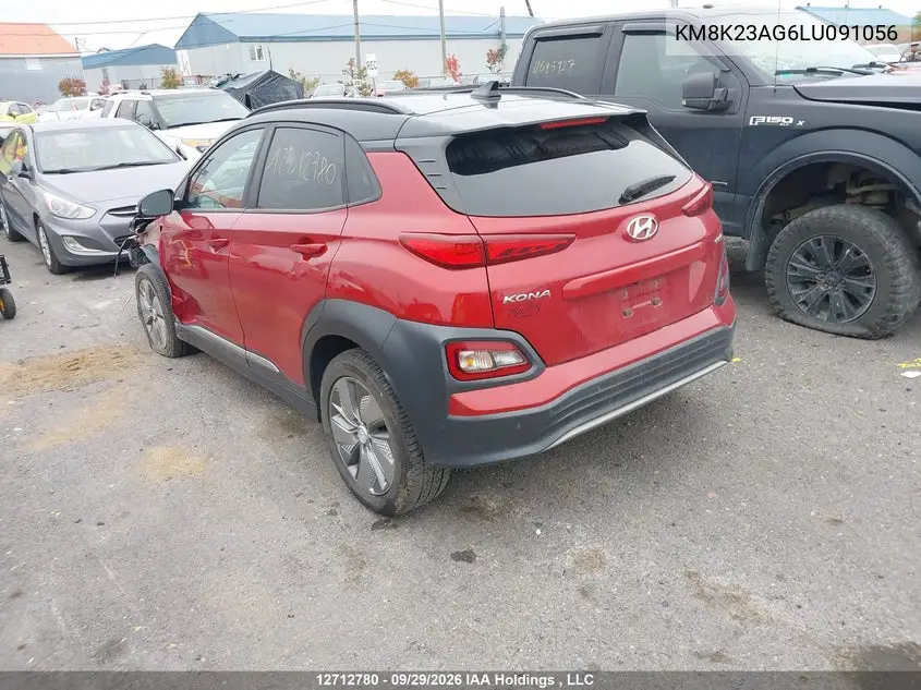 2020 HYUNDAI KONA VIN KM8K23AG6LU091056 — фото 3