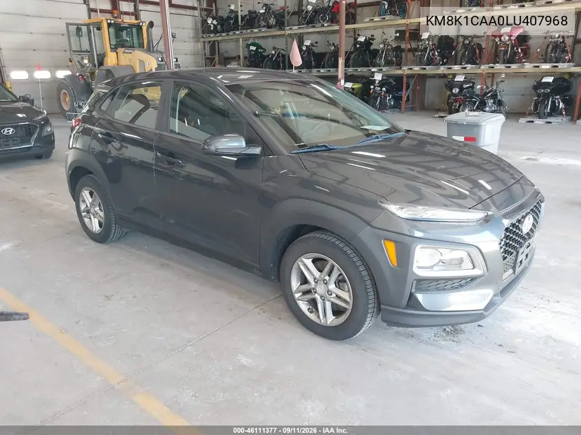 HYUNDAI KONA 2020, VIN KM8K1CAA0LU407968