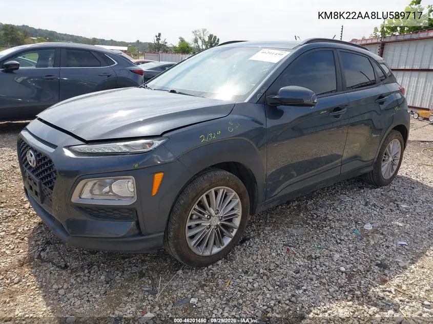 2020 HYUNDAI KONA VIN KM8K22AA8LU589717 — фото 2