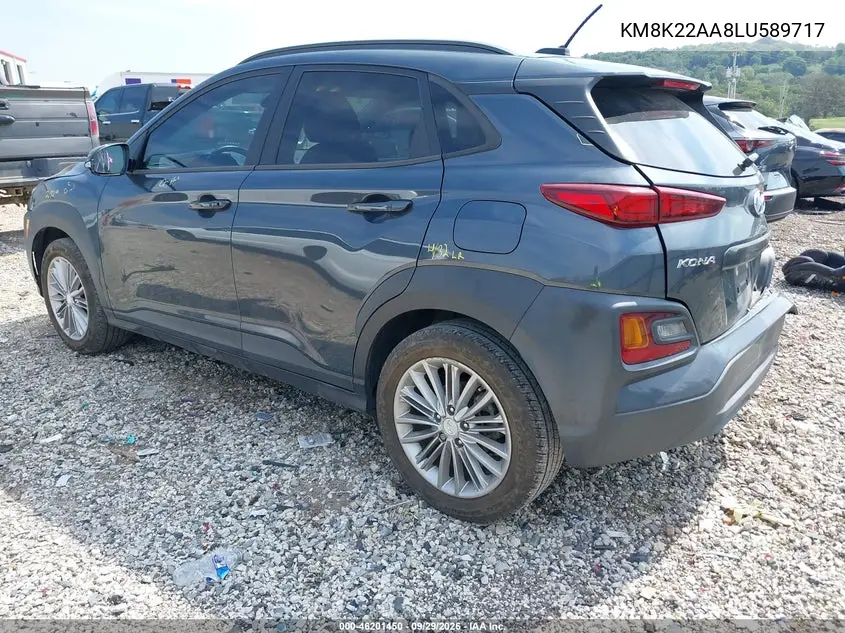 2020 HYUNDAI KONA VIN KM8K22AA8LU589717 — фото 3
