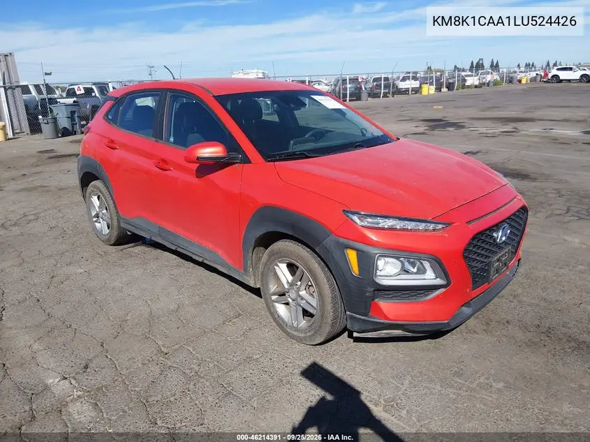 HYUNDAI KONA 2020, VIN KM8K1CAA1LU524426