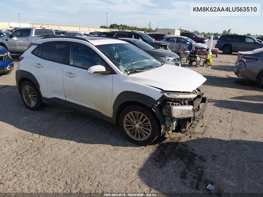 HYUNDAI KONA 2020, VIN KM8K62AA4LU563510