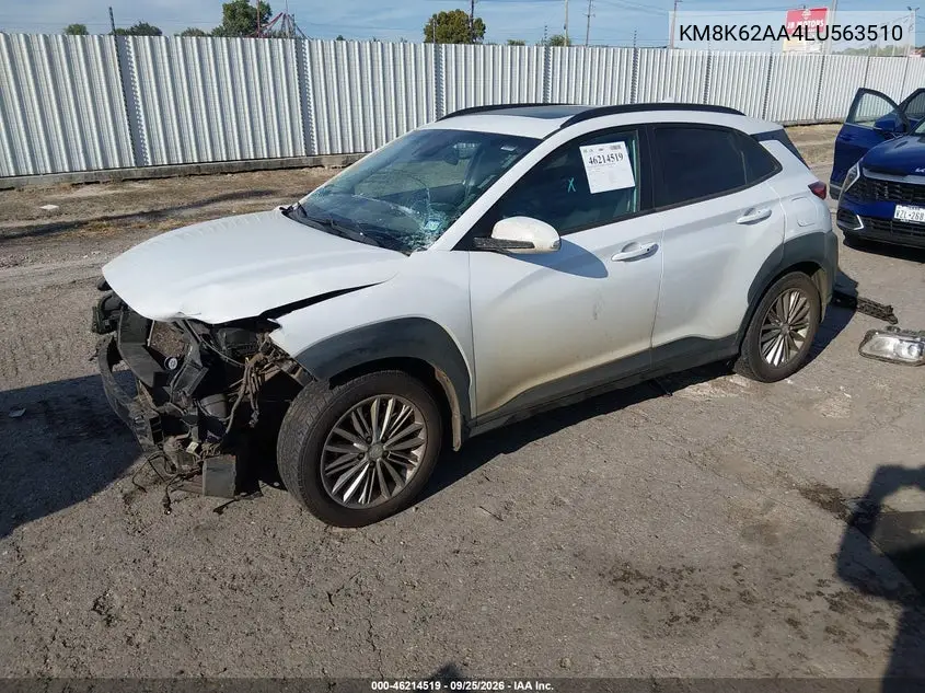 2020 HYUNDAI KONA VIN KM8K62AA4LU563510 — фото 2