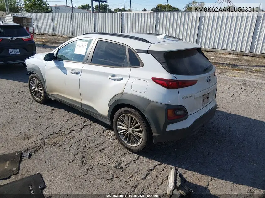 2020 HYUNDAI KONA VIN KM8K62AA4LU563510 — фото 3