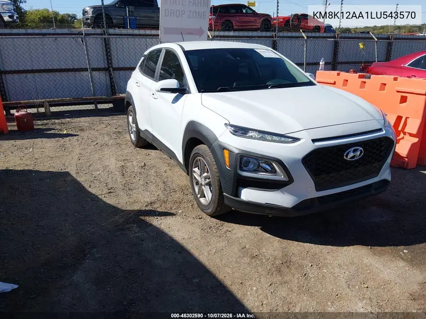 HYUNDAI KONA 2020, VIN KM8K12AA1LU543570