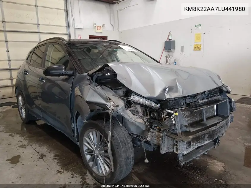 HYUNDAI KONA 2020, VIN KM8K22AA7LU441980