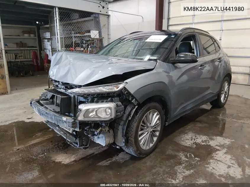 2020 HYUNDAI KONA VIN KM8K22AA7LU441980 — фото 2