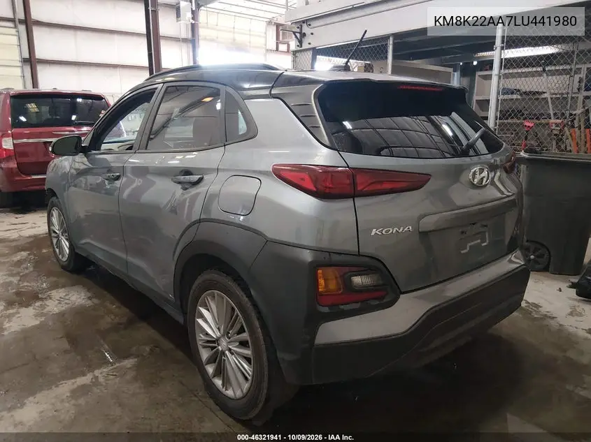 2020 HYUNDAI KONA VIN KM8K22AA7LU441980 — фото 3