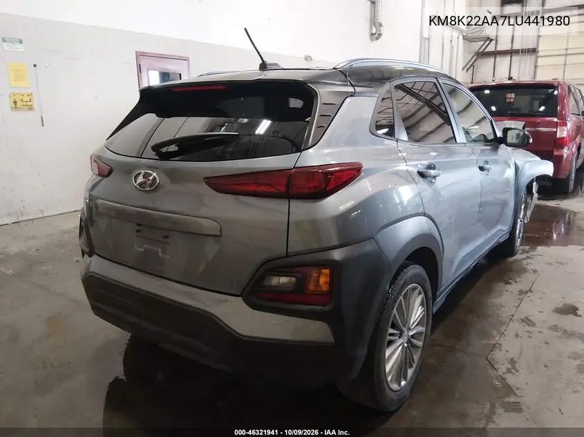 2020 HYUNDAI KONA VIN KM8K22AA7LU441980 — фото 4