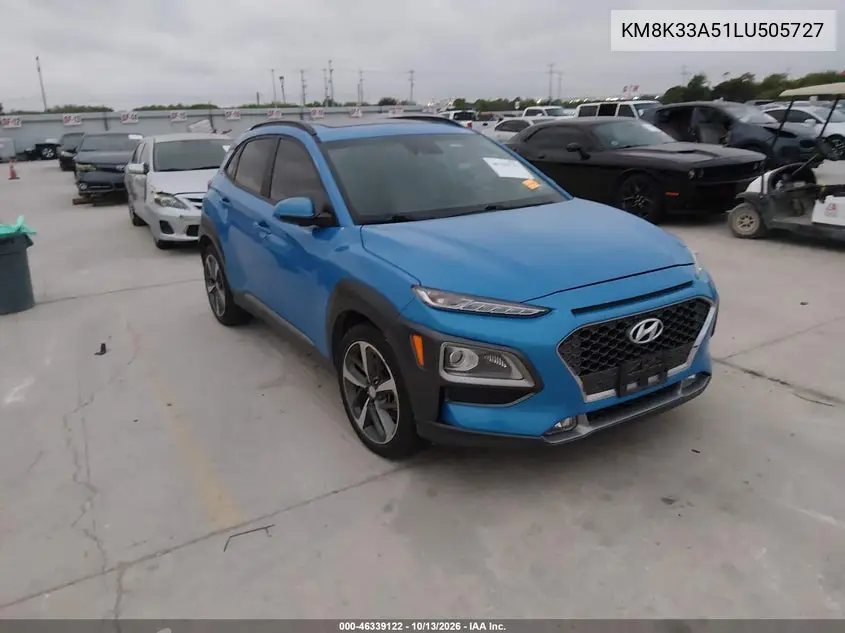 HYUNDAI KONA 2020, VIN KM8K33A51LU505727