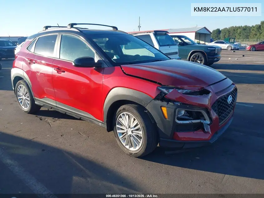 HYUNDAI KONA 2020, VIN KM8K22AA7LU577011