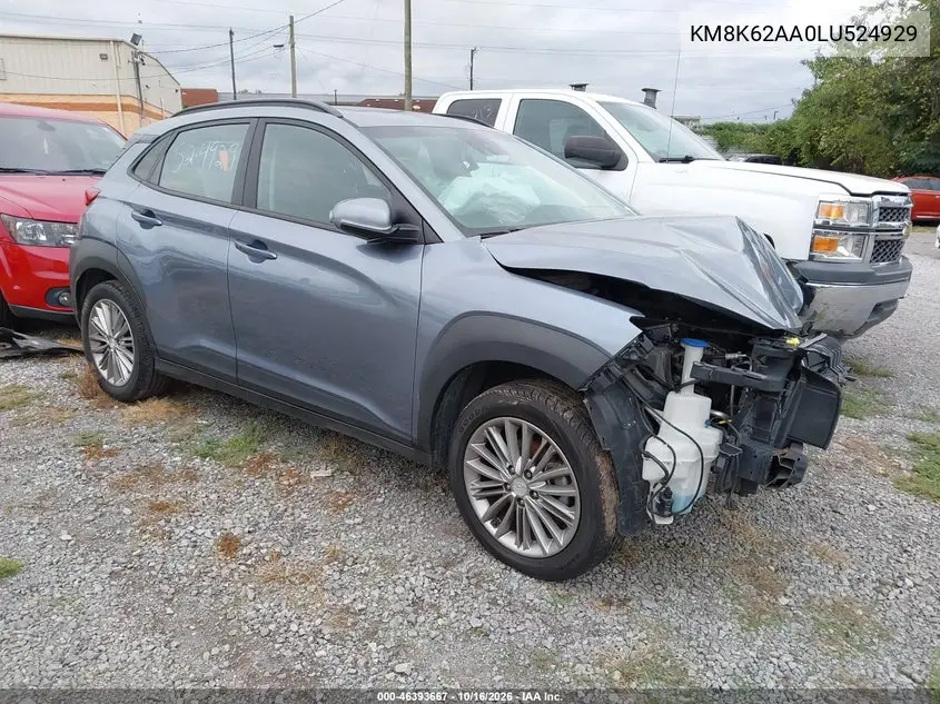 HYUNDAI KONA 2020, VIN KM8K62AA0LU524929