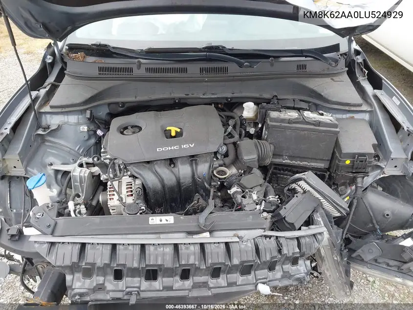 2020 HYUNDAI KONA VIN KM8K62AA0LU524929 — фото 10