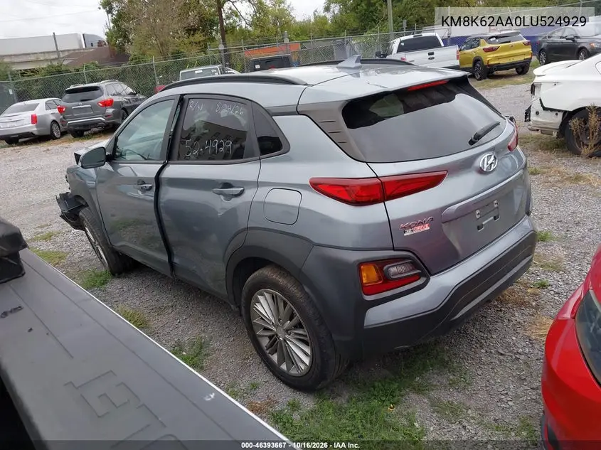 2020 HYUNDAI KONA VIN KM8K62AA0LU524929 — фото 3