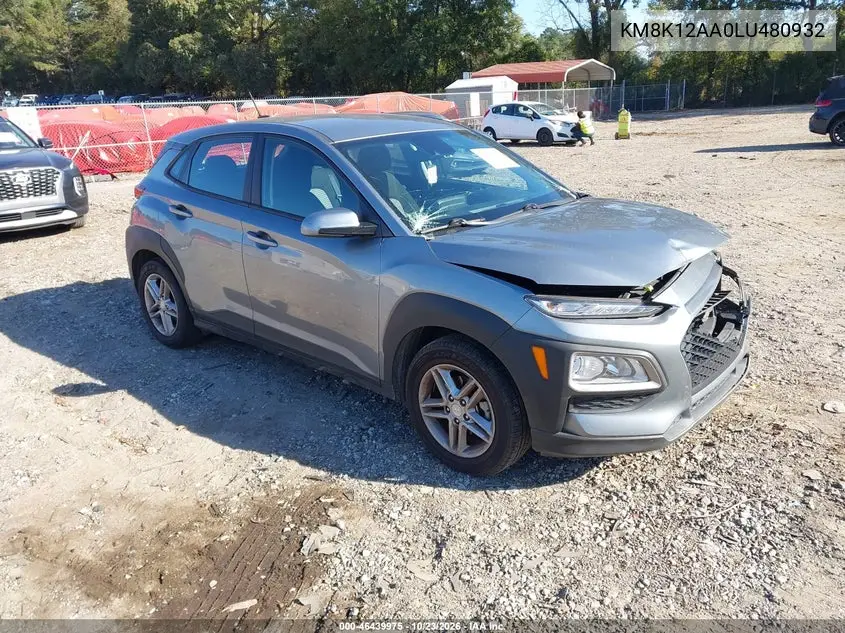 HYUNDAI KONA 2020, VIN KM8K12AA0LU480932