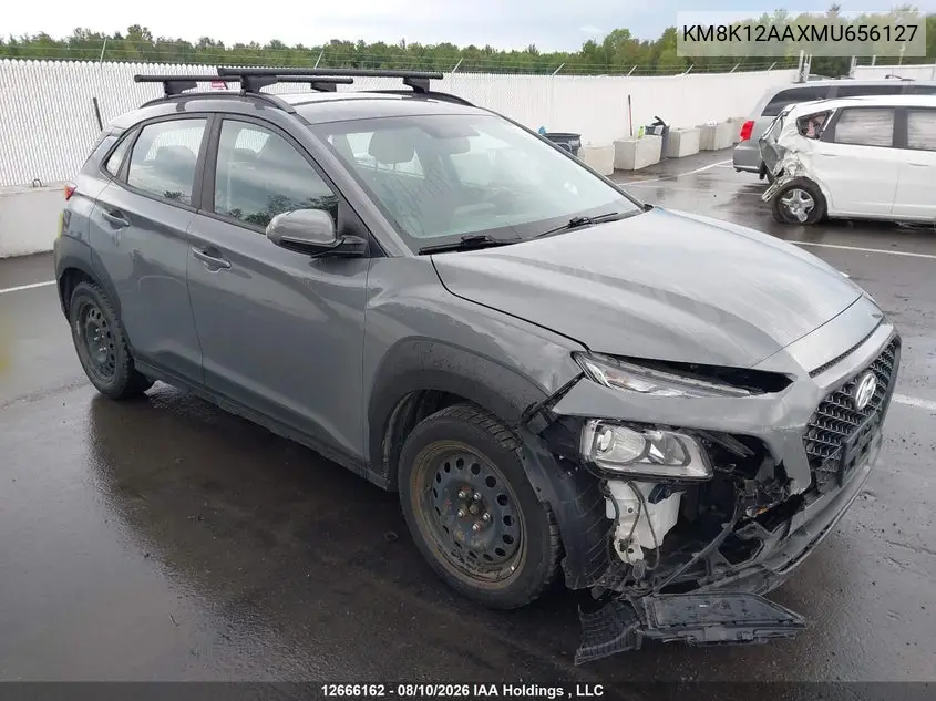 HYUNDAI KONA 2021, VIN KM8K12AAXMU656127