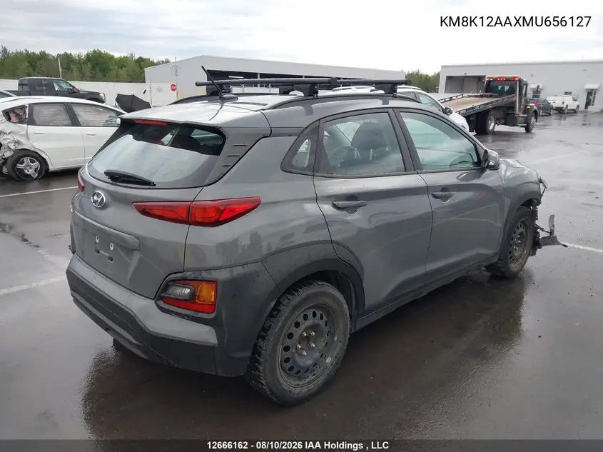 2021 HYUNDAI KONA VIN KM8K12AAXMU656127 — фото 4