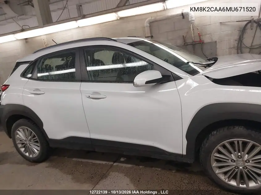 2021 HYUNDAI KONA VIN KM8K2CAA6MU671520 — фото 14
