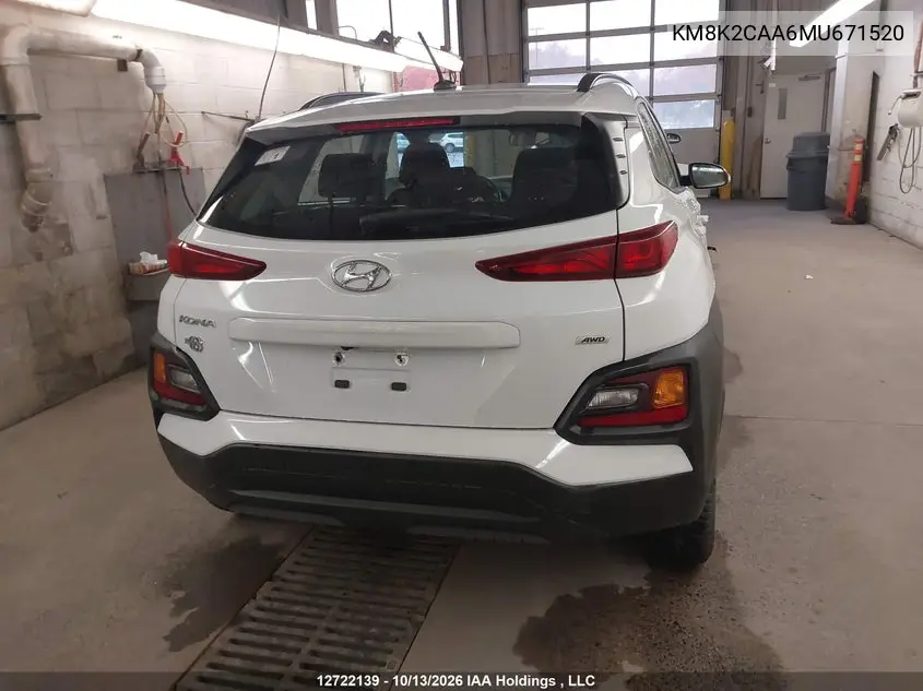 2021 HYUNDAI KONA VIN KM8K2CAA6MU671520 — фото 17
