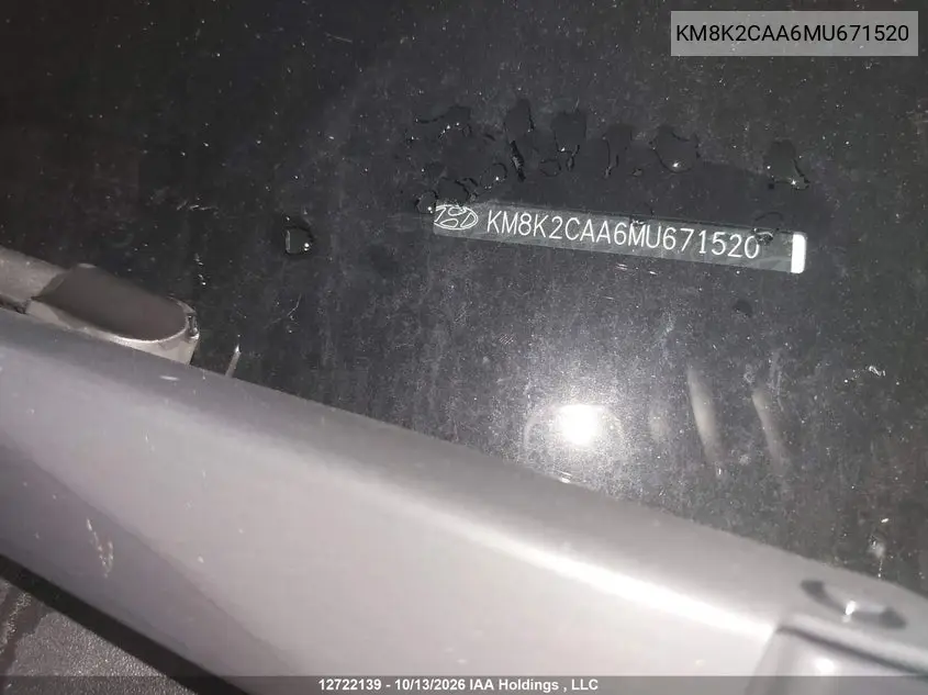 2021 HYUNDAI KONA VIN KM8K2CAA6MU671520 — фото 19
