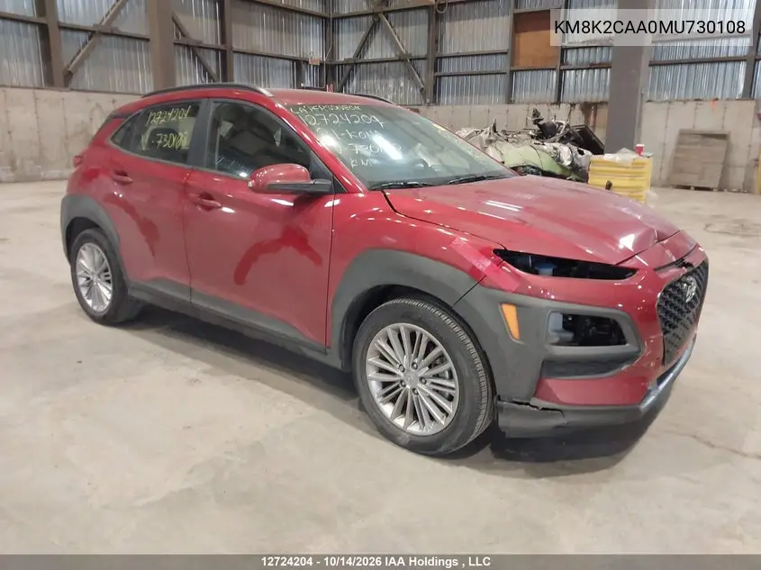 HYUNDAI KONA 2021, VIN KM8K2CAA0MU730108