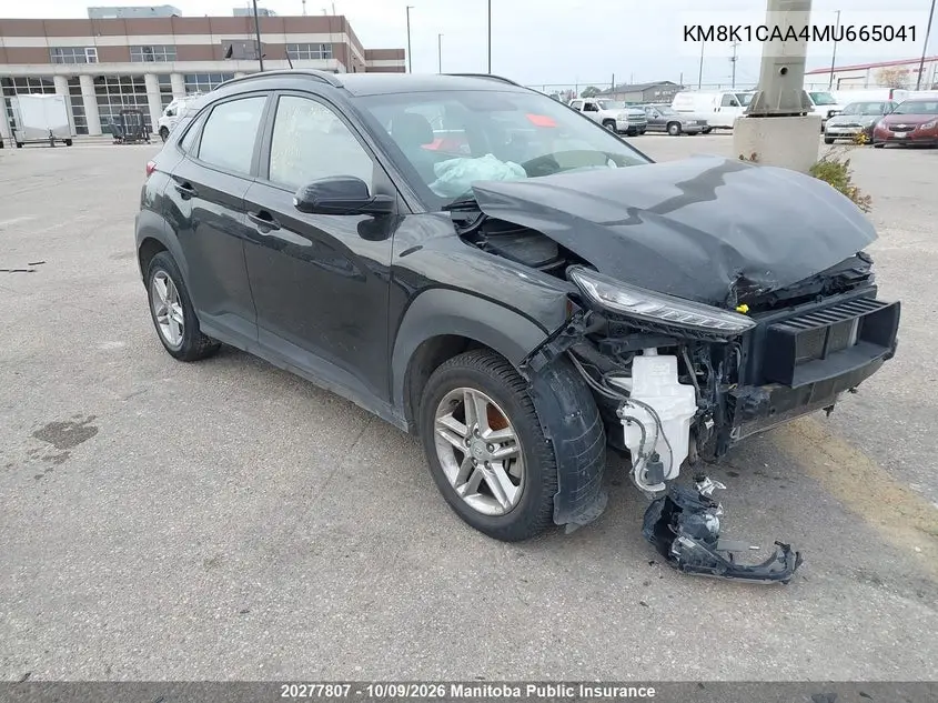 HYUNDAI KONA 2021, VIN KM8K1CAA4MU665041