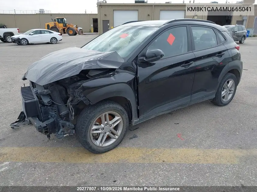 2021 HYUNDAI KONA VIN KM8K1CAA4MU665041 — фото 2