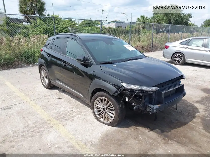 HYUNDAI KONA 2021, VIN KM8K22AA9MU732014