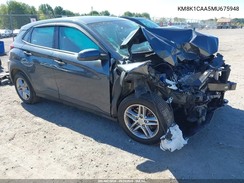 HYUNDAI KONA 2021, VIN KM8K1CAA5MU675948
