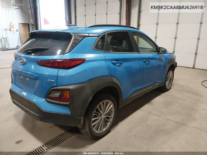 2021 HYUNDAI KONA VIN KM8K2CAA8MU626918 — фото 4