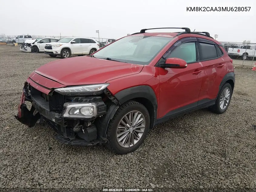 2021 HYUNDAI KONA VIN KM8K2CAA3MU628057 — фото 2