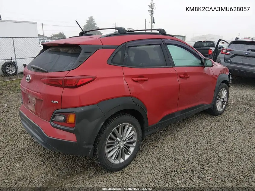 2021 HYUNDAI KONA VIN KM8K2CAA3MU628057 — фото 4