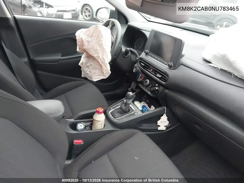 2022 HYUNDAI KONA VIN KM8K2CAB0NU783465 — фото 5