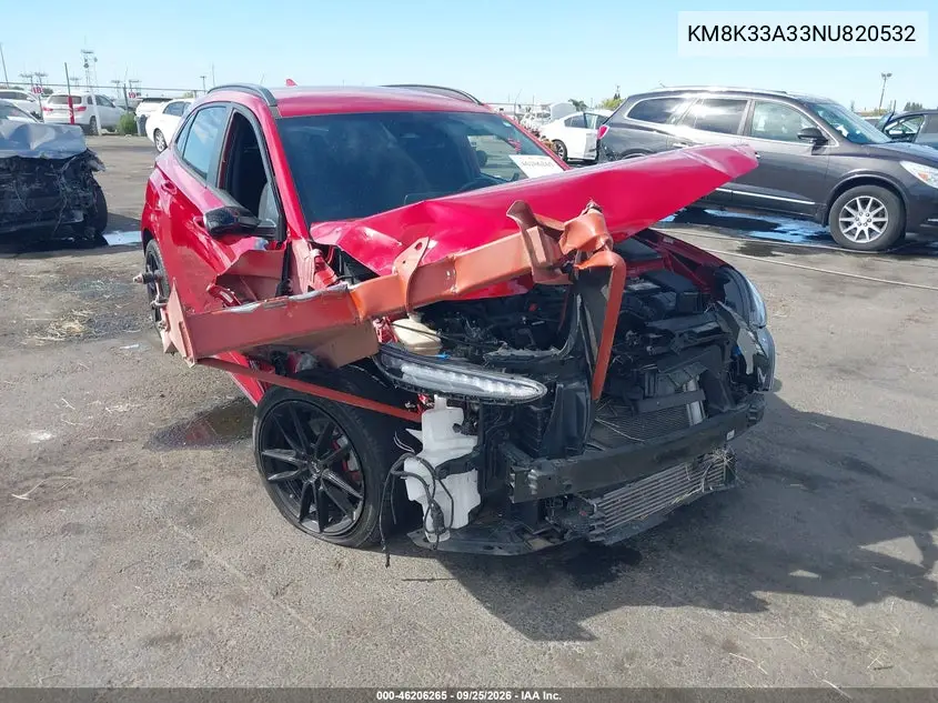 HYUNDAI KONA 2022, VIN KM8K33A33NU820532