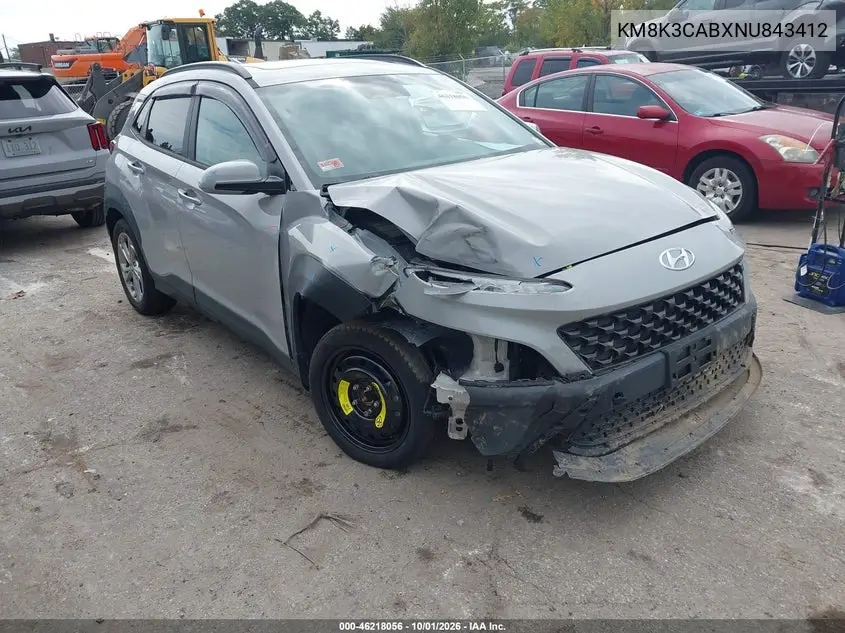 HYUNDAI KONA 2022, VIN KM8K3CABXNU843412