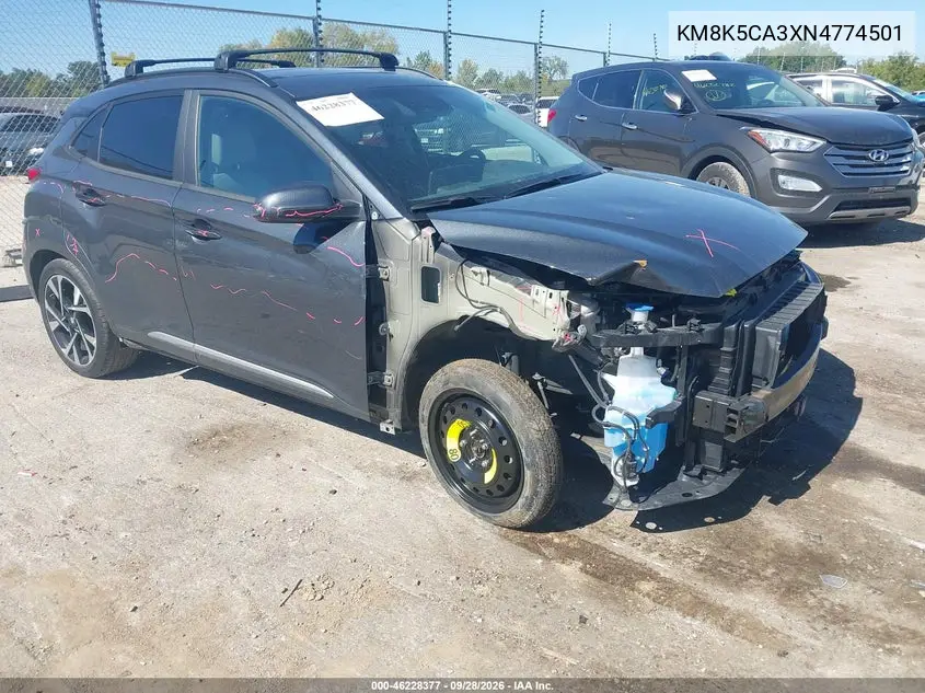 HYUNDAI KONA 2022, VIN KM8K5CA3XNU774501