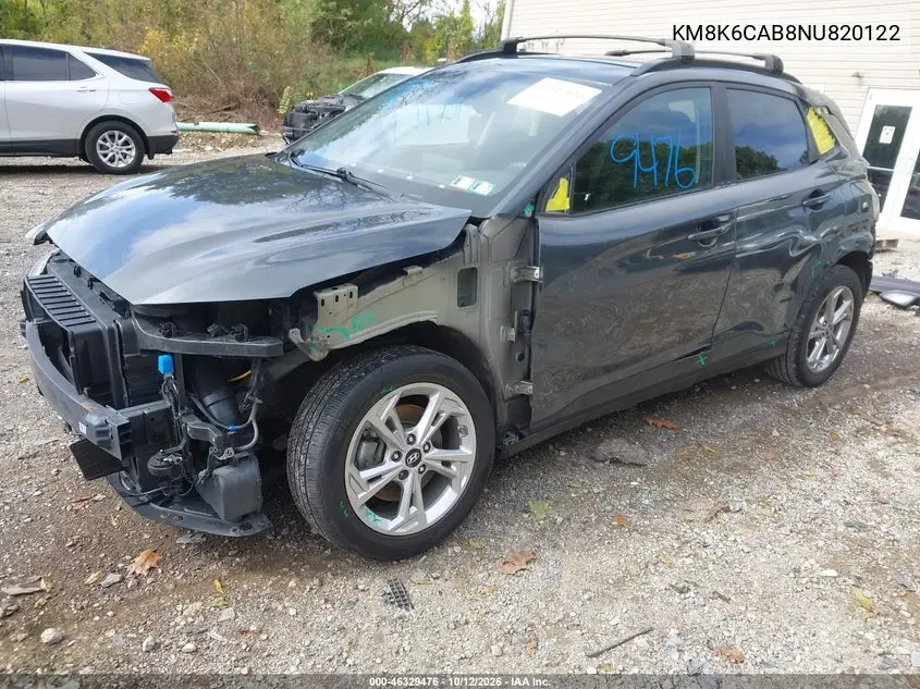 2022 HYUNDAI KONA VIN KM8K6CAB8NU820122 — фото 2
