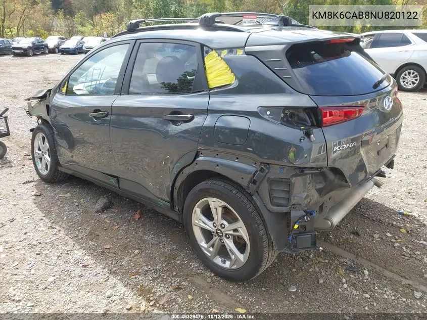 2022 HYUNDAI KONA VIN KM8K6CAB8NU820122 — фото 3