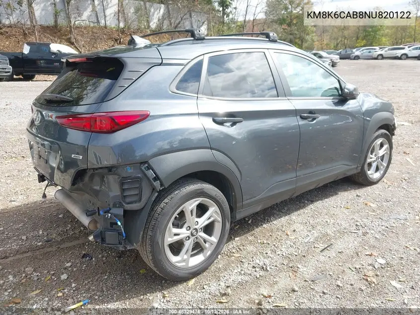2022 HYUNDAI KONA VIN KM8K6CAB8NU820122 — фото 4
