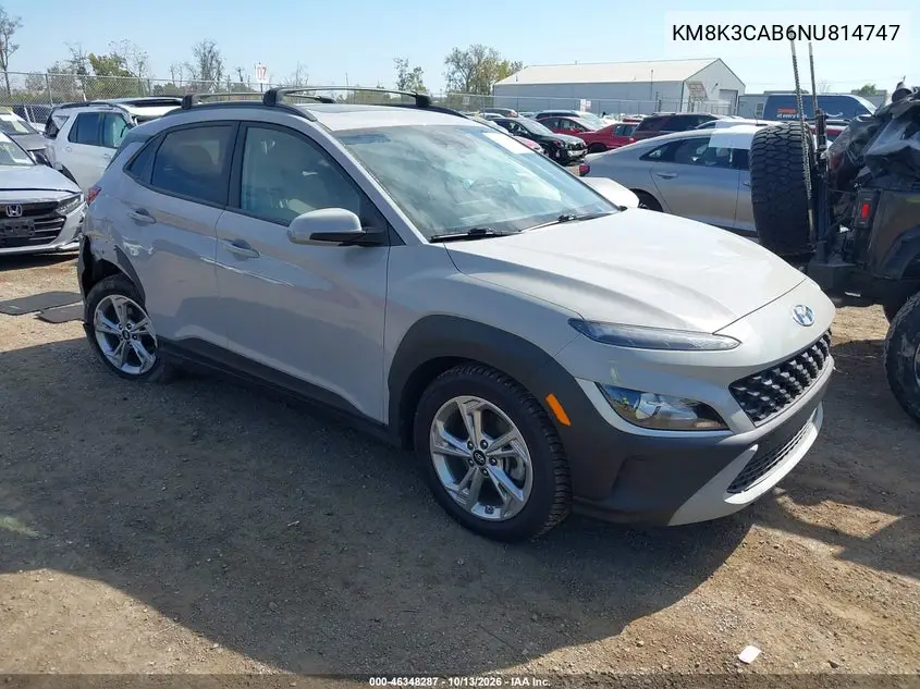 HYUNDAI KONA 2022, VIN KM8K3CAB6NU814747